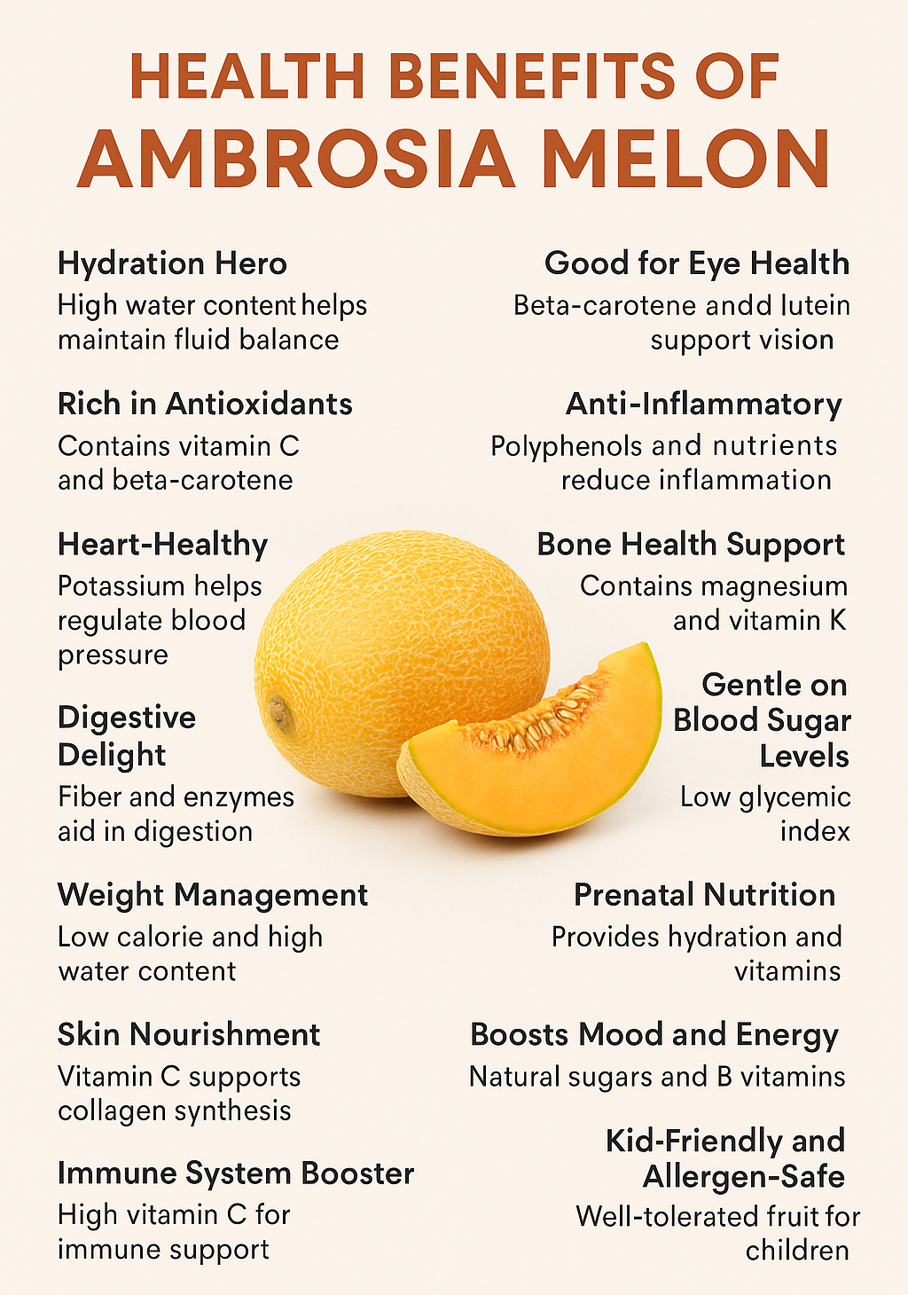 Benefits of Ambrosia Melon