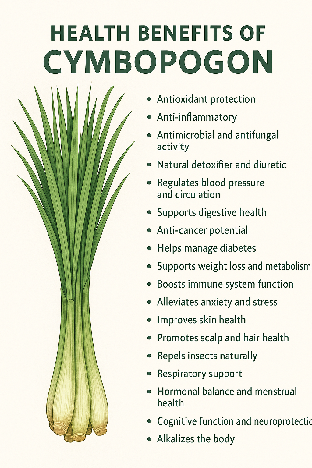 Benefits of Cymbopogon